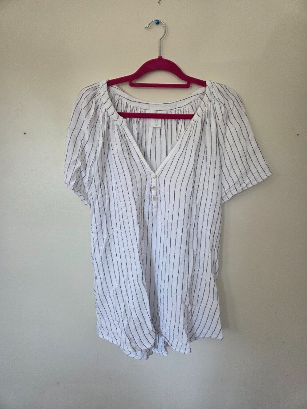Cynthia Rowley Flutter Sleeve Top